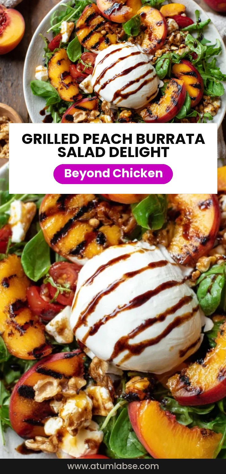 Grilled Peach and Burrata Salad