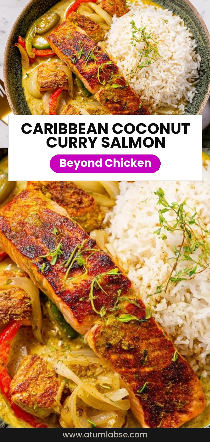 Caribbean-Style Coconut Curry Salmon