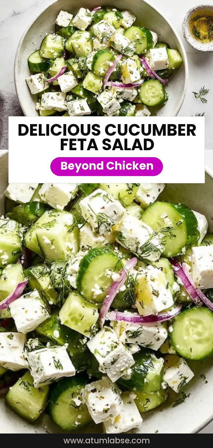 Cucumber Feta Salad with Lemon Greek Vinaigrette