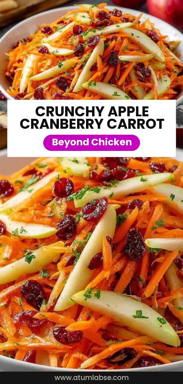 Refreshing Apple Cranberry Carrot Salad