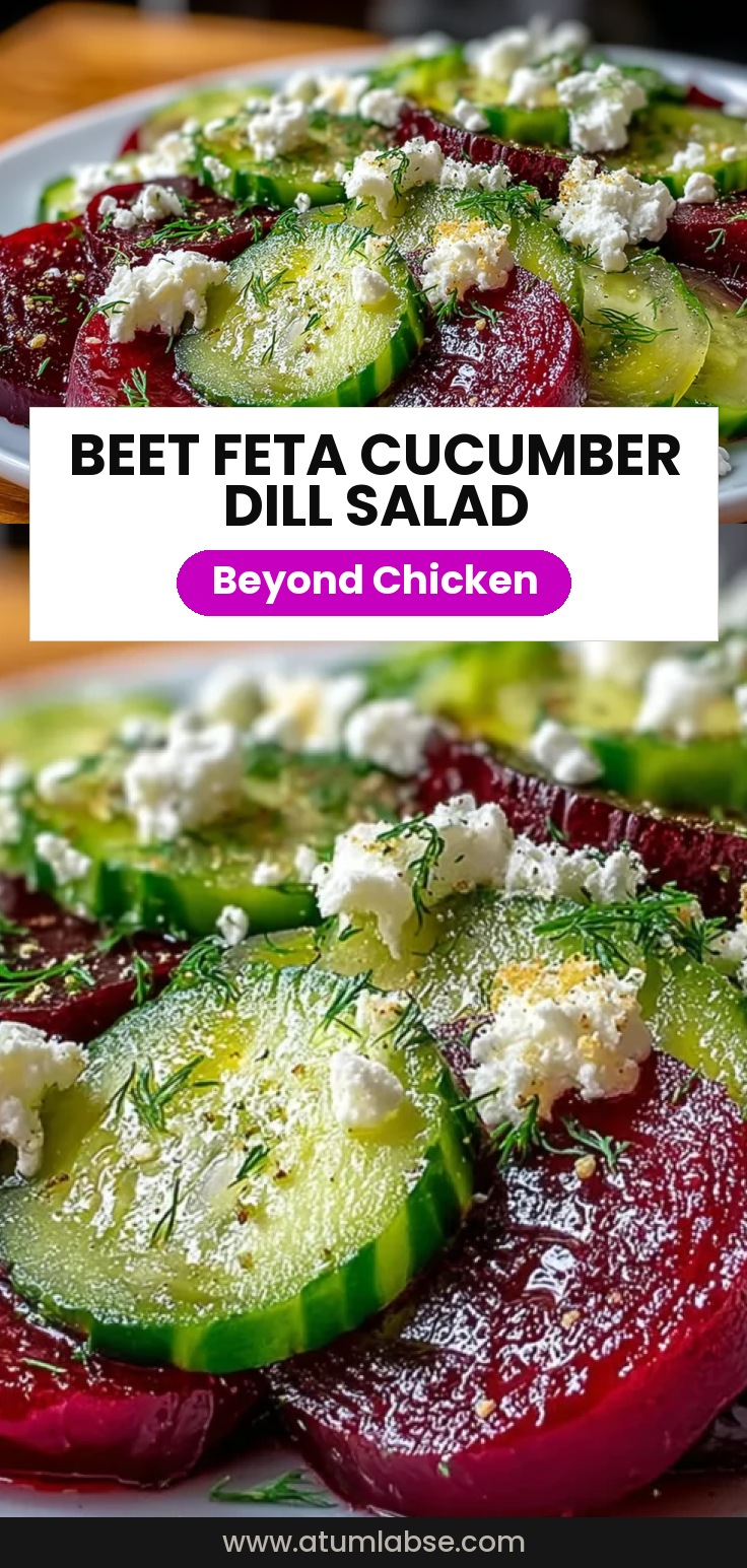 Beet Salad with Feta Cucumber and Dill