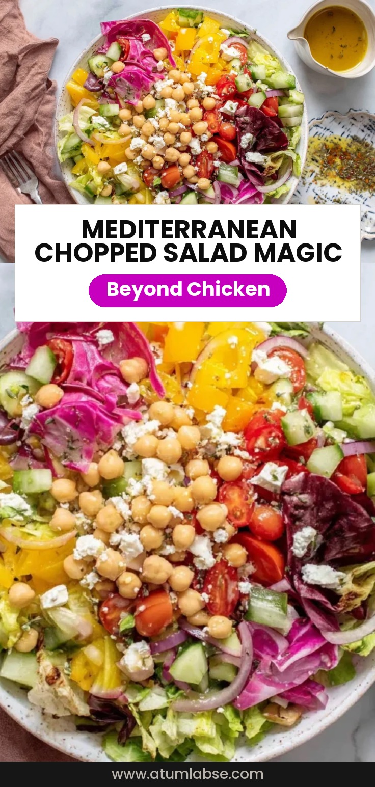 Mediterranean Chopped Salad with Oregano Vinaigrette