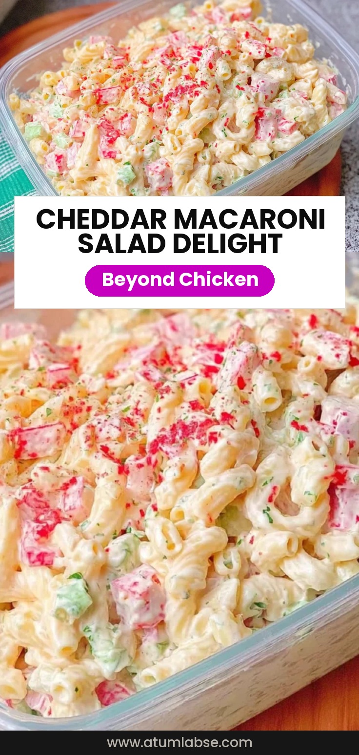 Cheddar Sour Cream Macaroni Salad