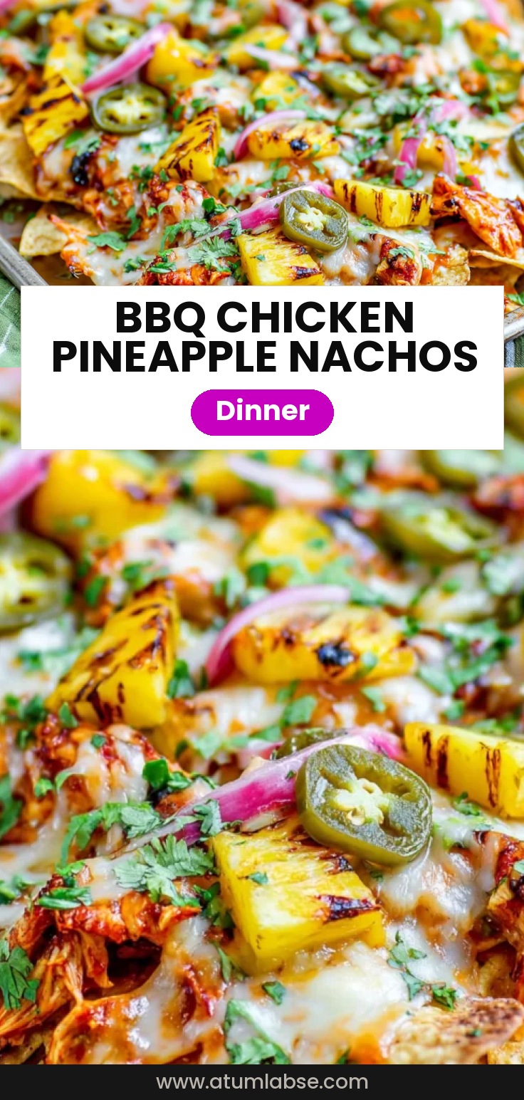 BBQ Chicken and Grilled Pineapple Nachos