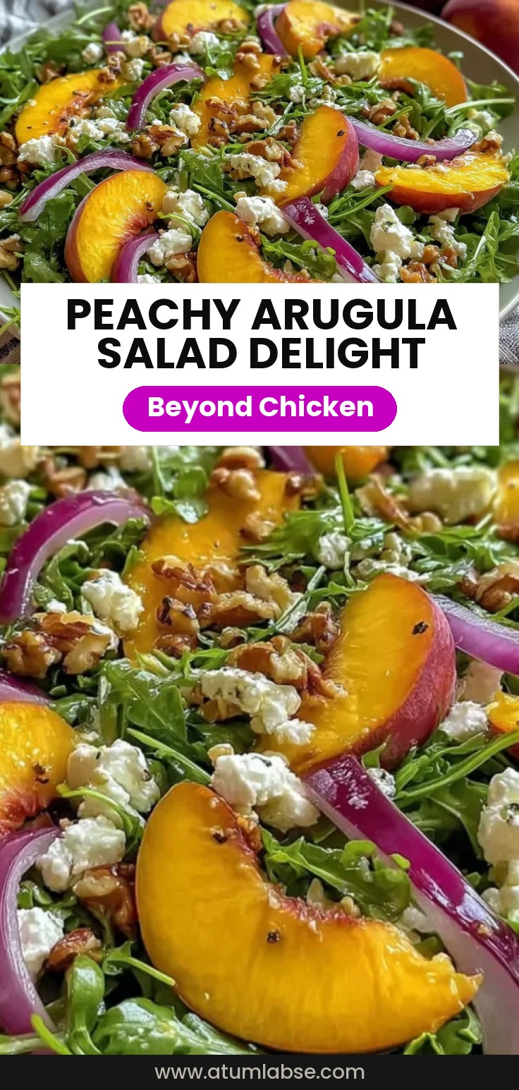 Peach Arugula Salad