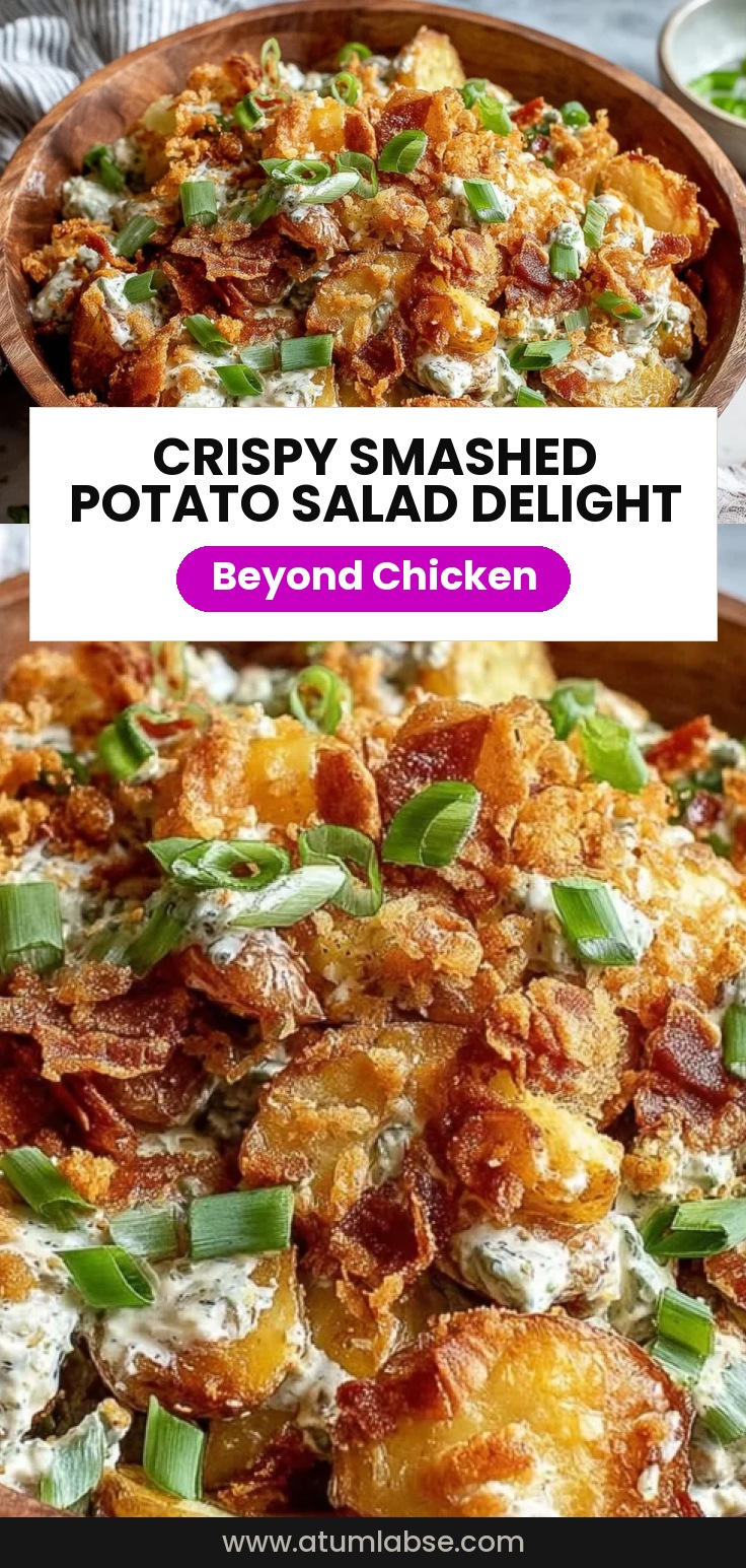 Crispy Smashed Potato Salad