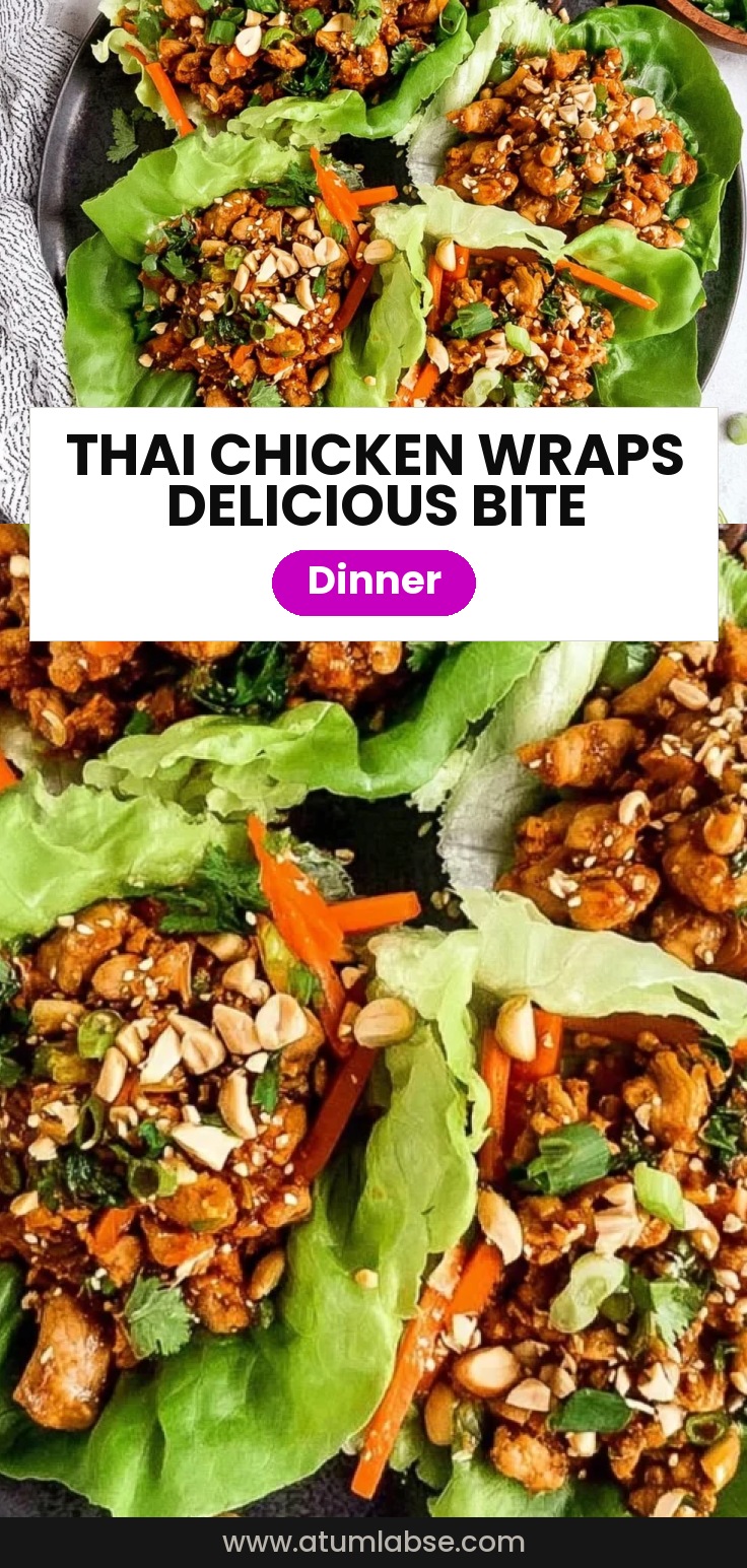 Thai Chicken Lettuce Wraps