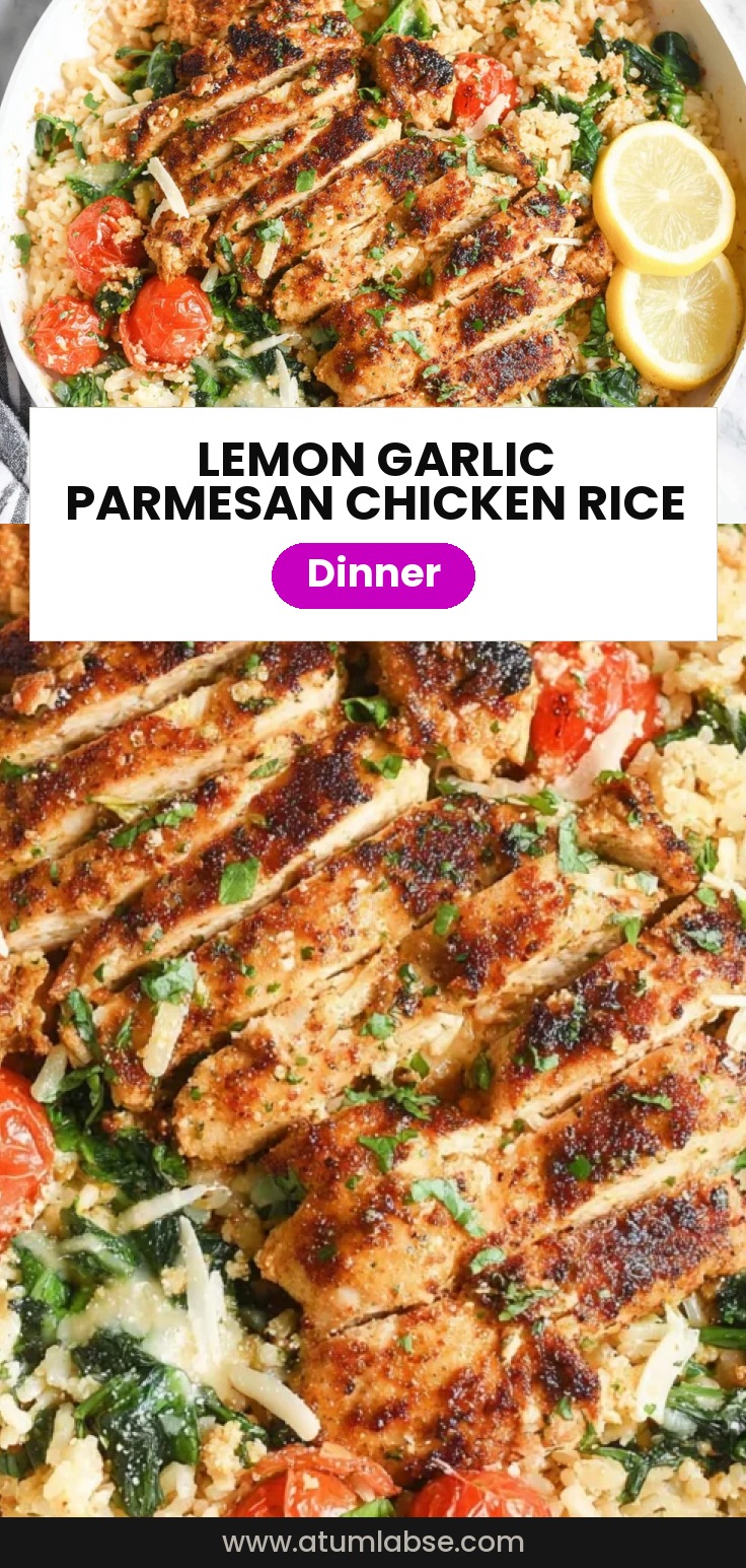 Lemon Garlic Parmesan Chicken & Rice