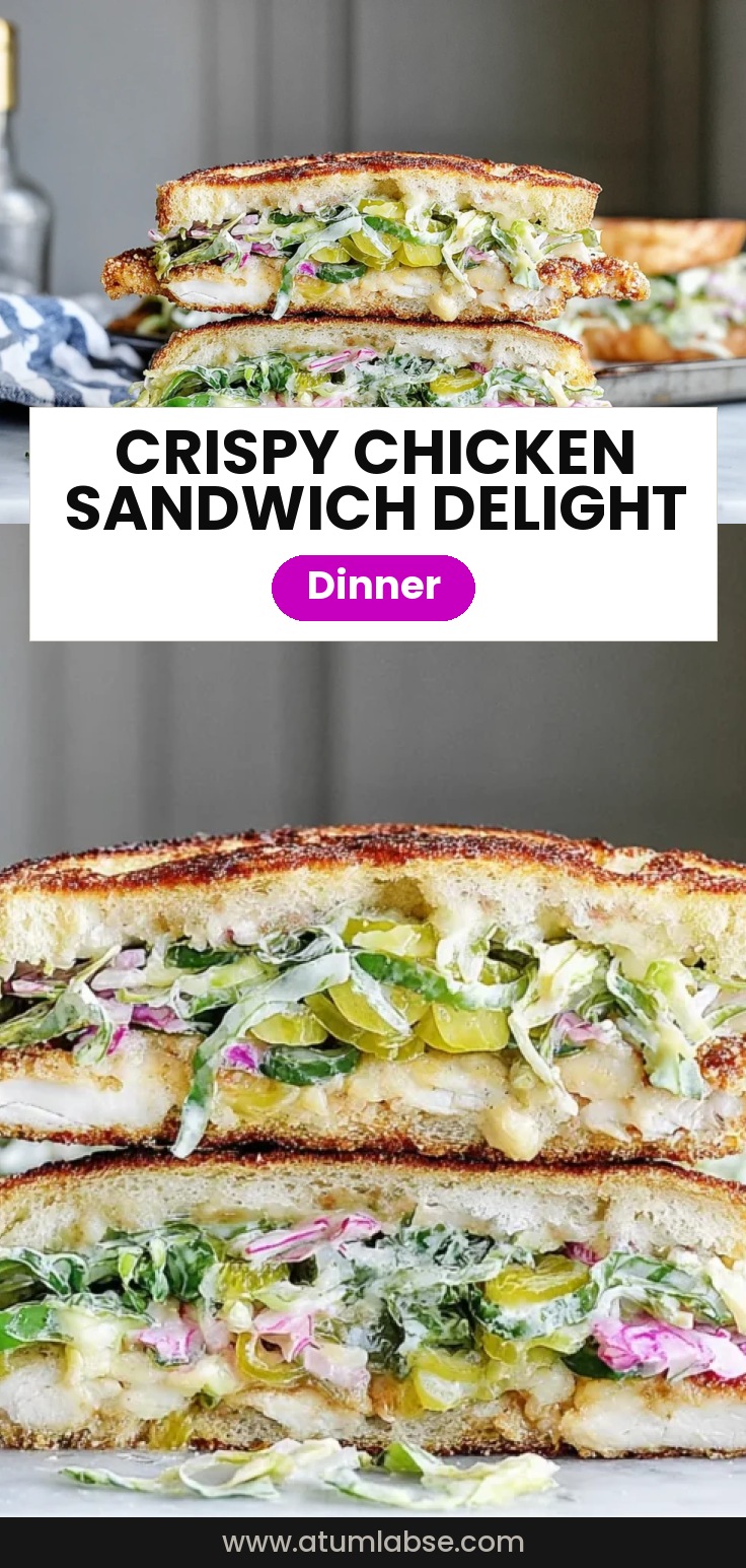 Crispy Chicken Sandwich with Pickled Slaw