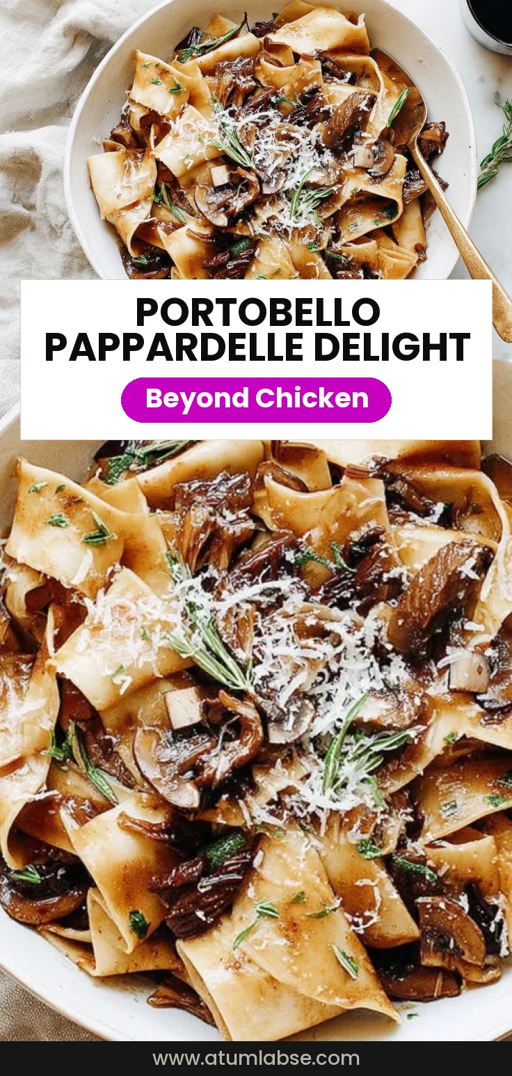 Portobello Mushroom Pappardelle