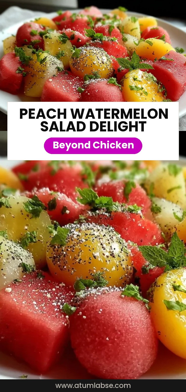  Peach Watermelon Salad 