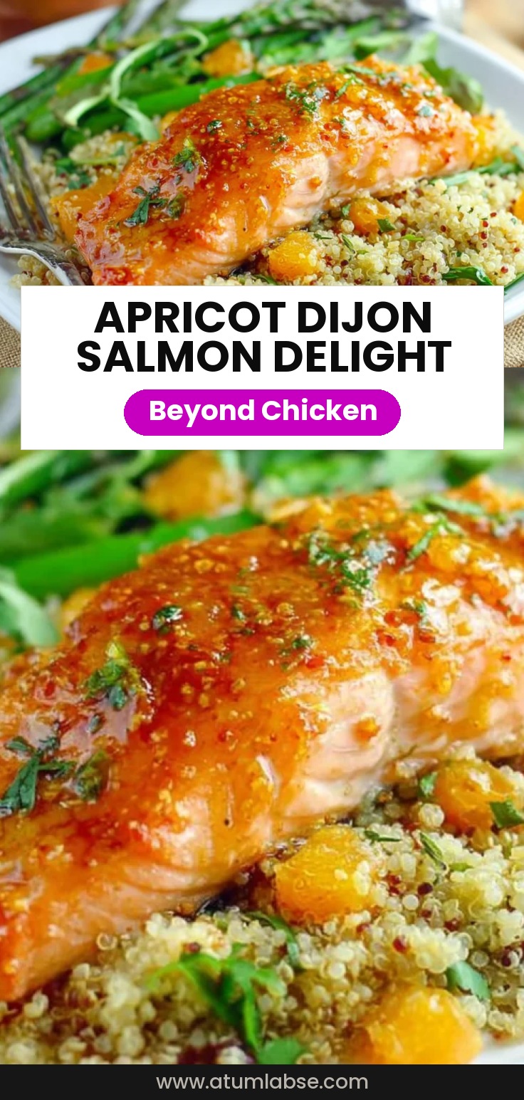 Apricot Dijon Glazed Salmon