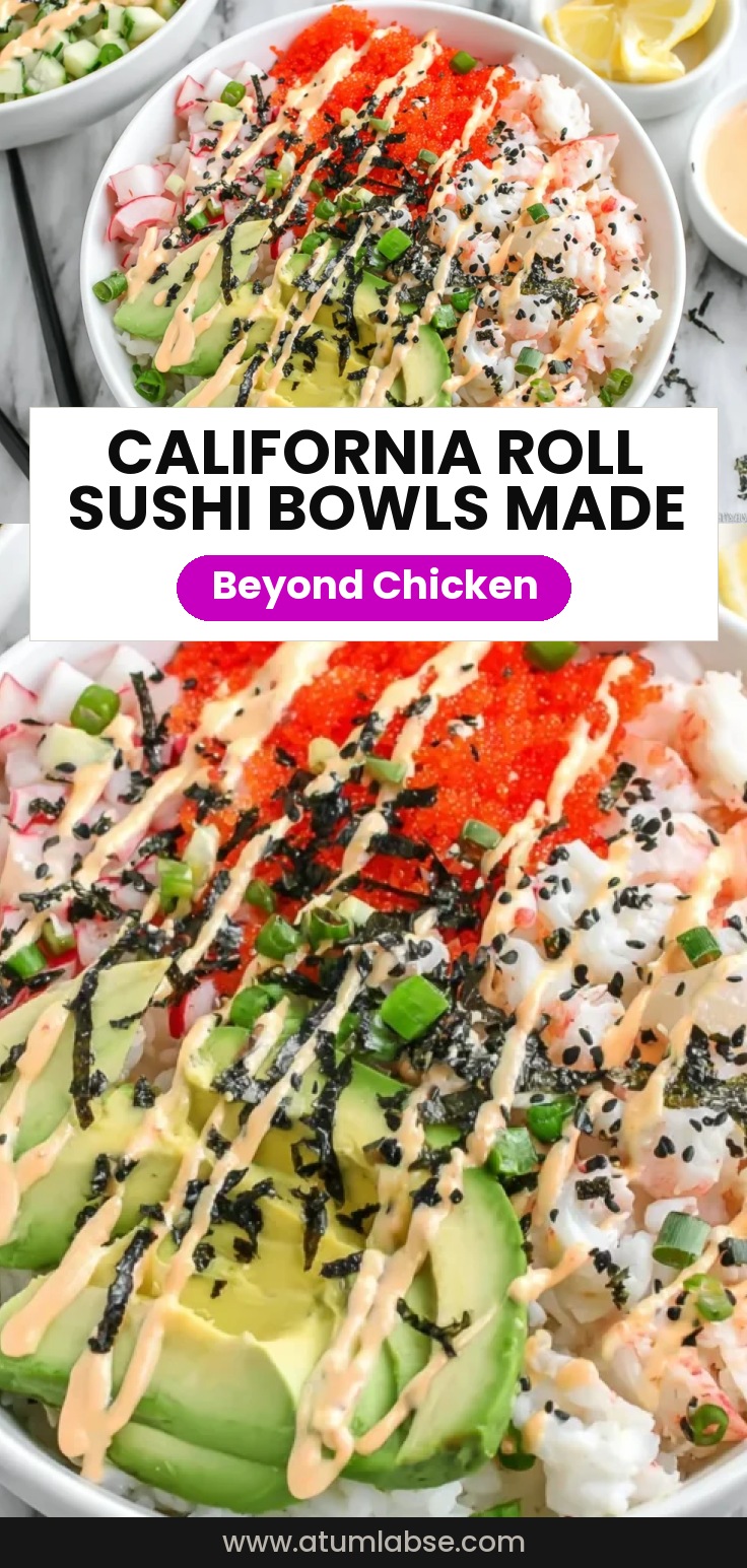 California Roll Sushi Bowls