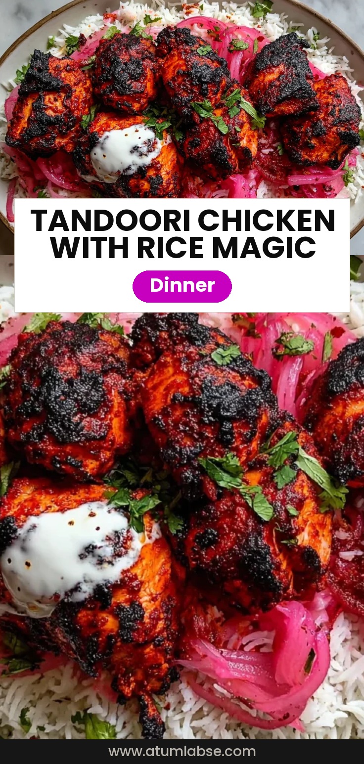 Chicken Tandoori with Cilantro Rice