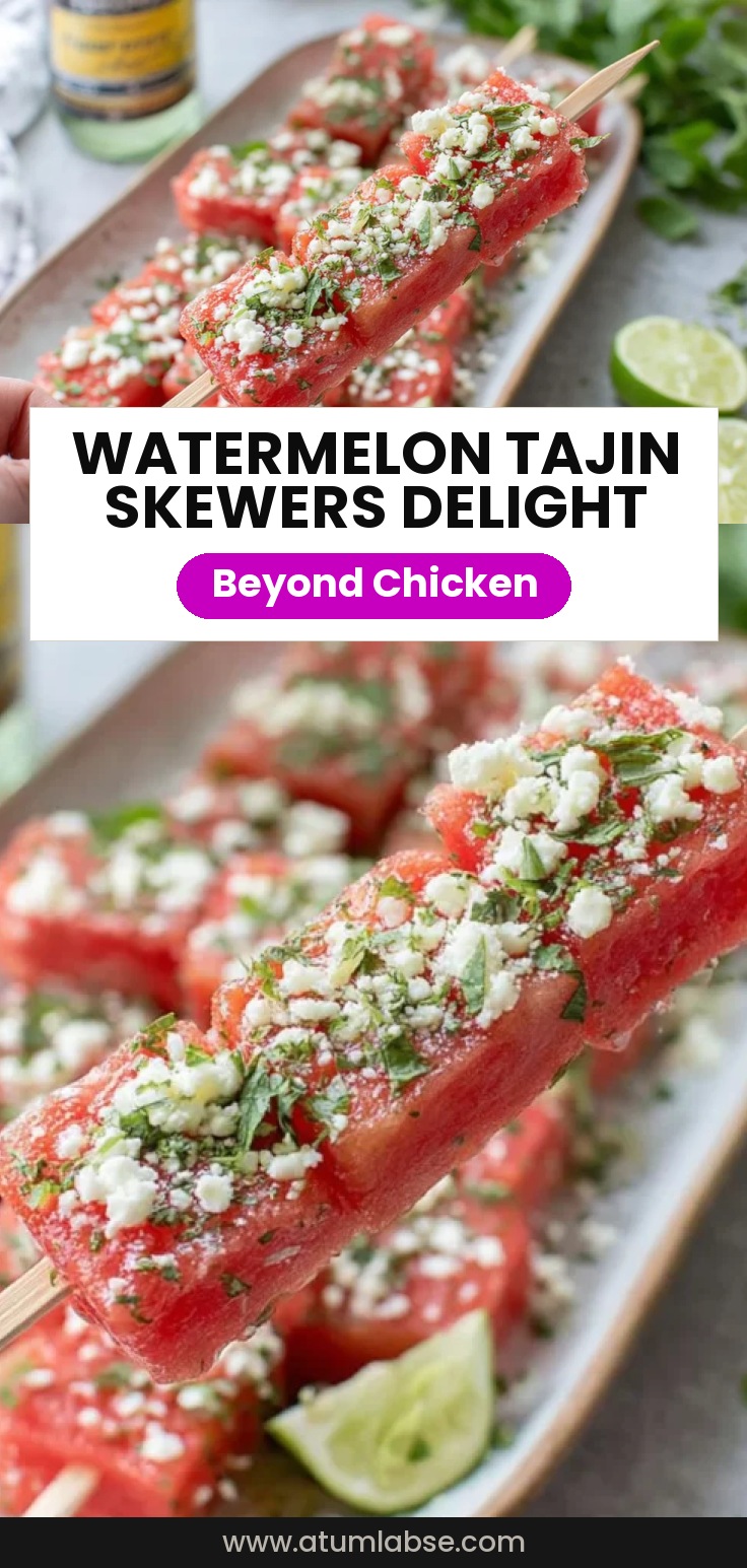 Watermelon Tajin Skewers