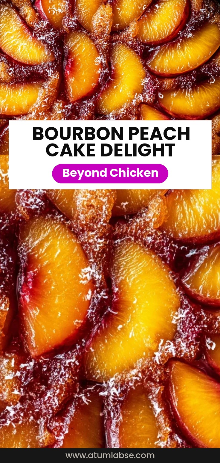 Bourbon Peach Upside Down Cake