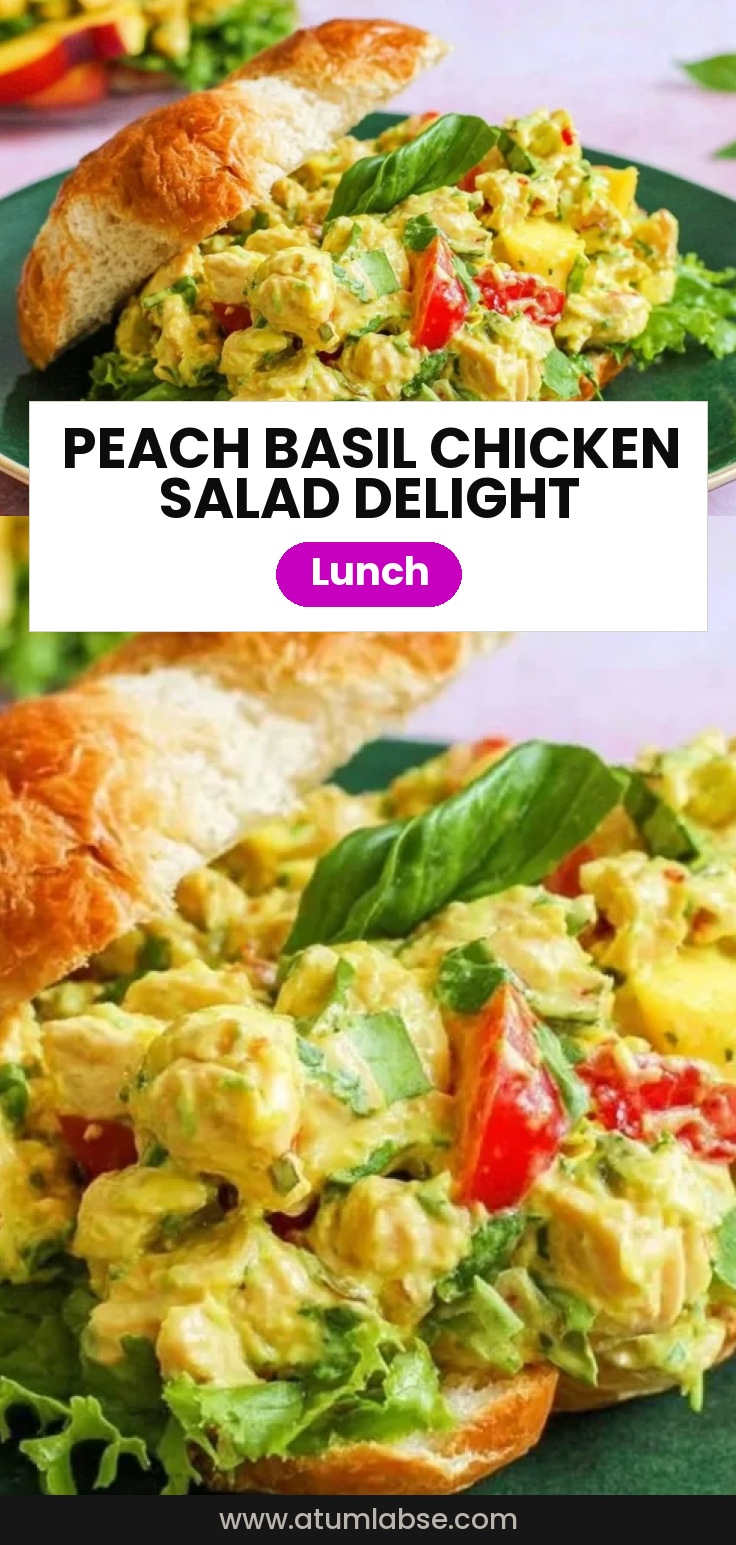 Peach Basil Chicken Salad