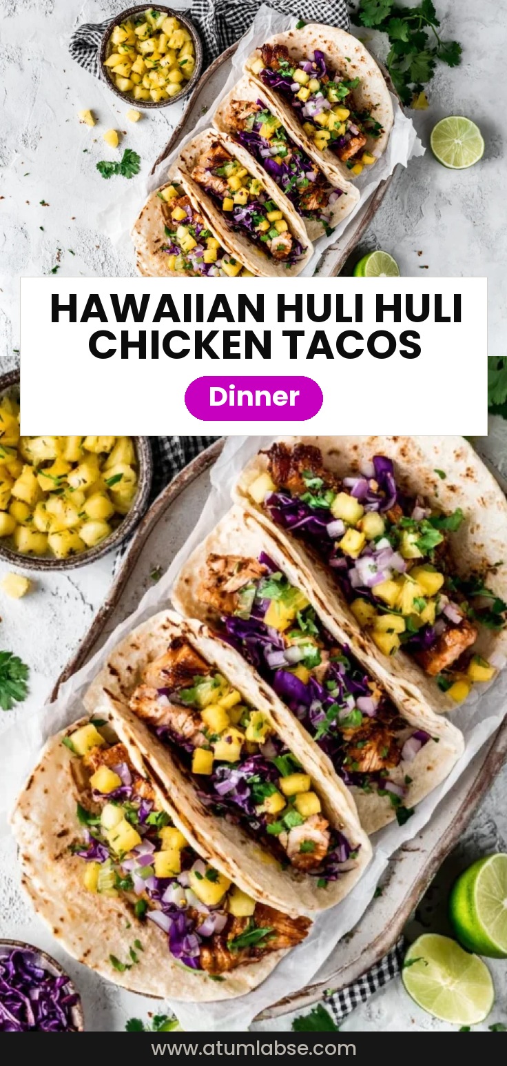 Hawaiian Huli Huli Chicken Tacos
