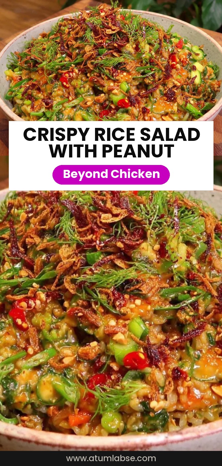 Crispy Rice Salad with Peanut-Chili Dressing