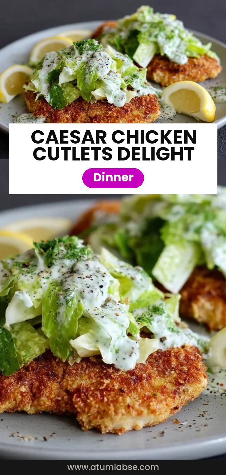 Caesar Salad Chicken Cutlets