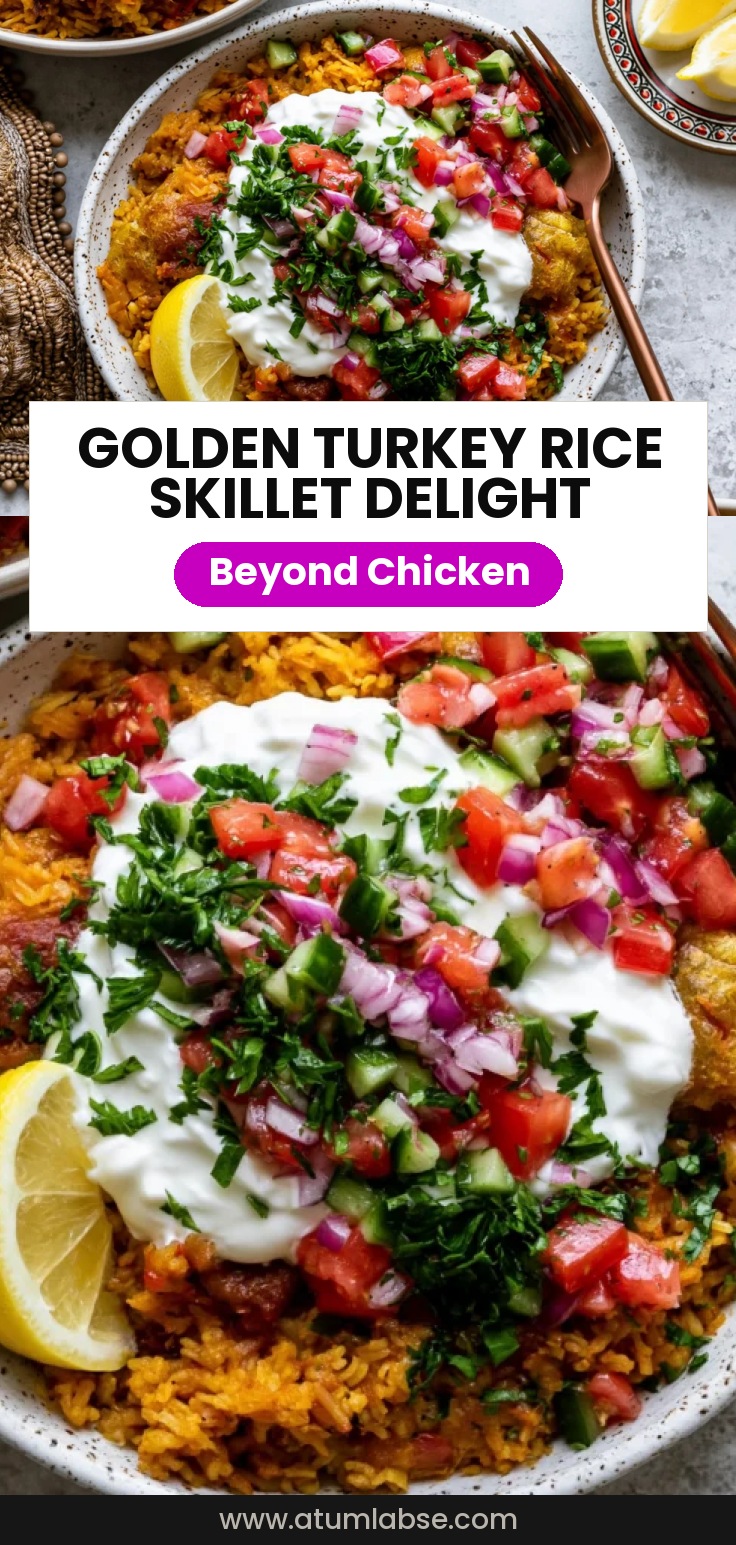Golden Ground Turkey and Rice Skillet