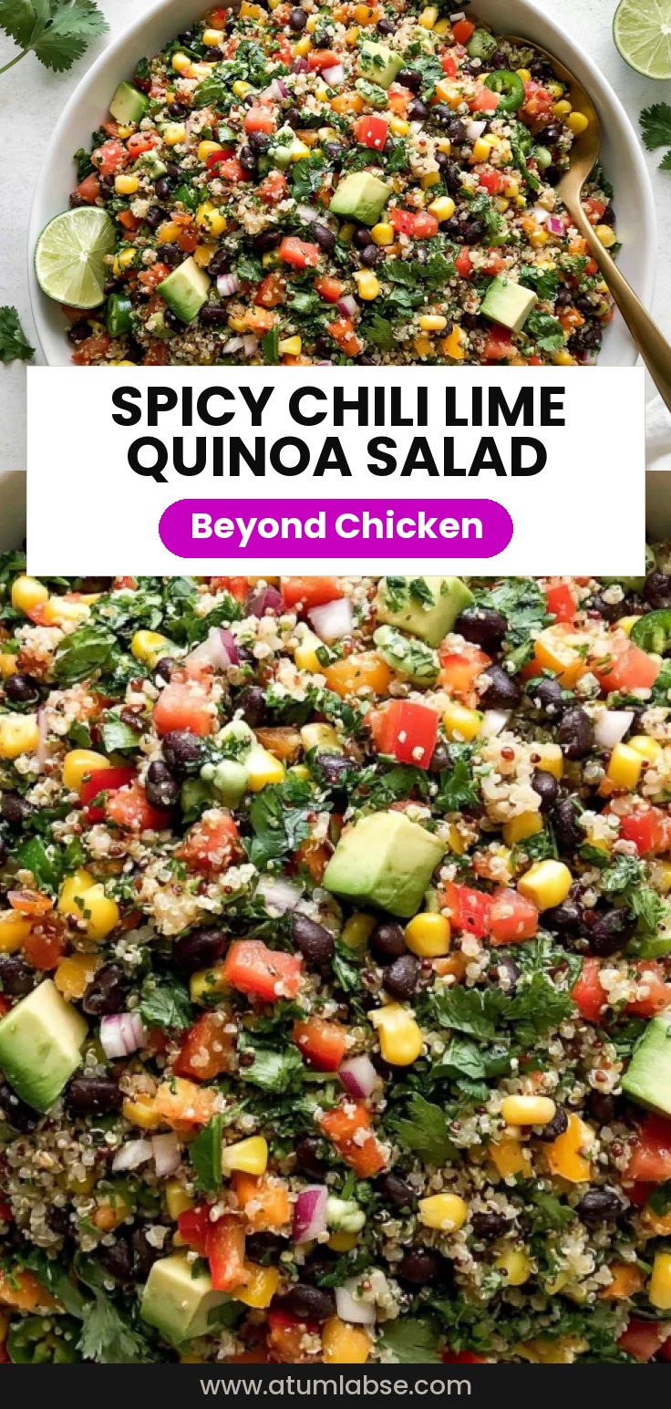 Chili Lime Quinoa Black Bean Salad
