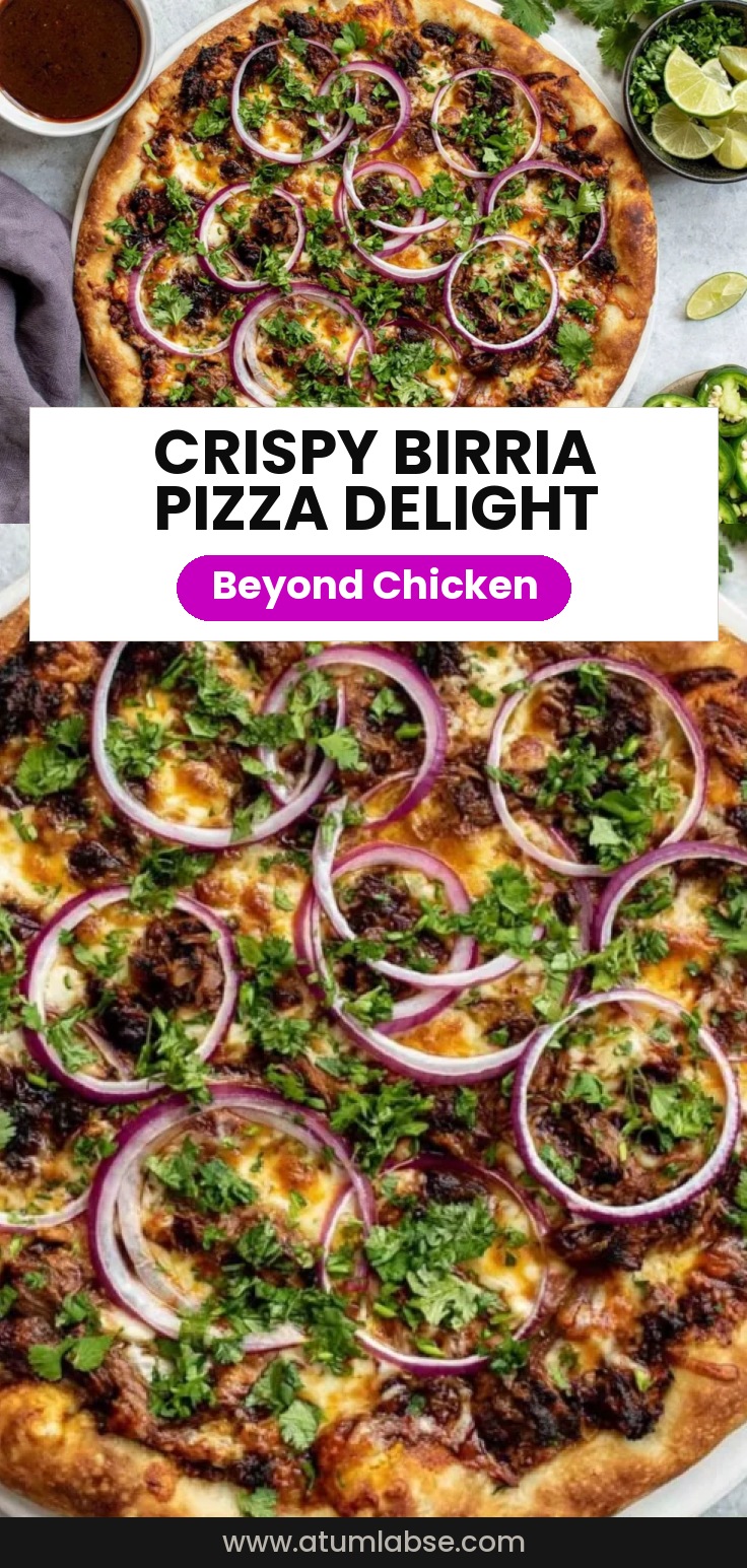 Crispy Oven-Baked Birria Pizza