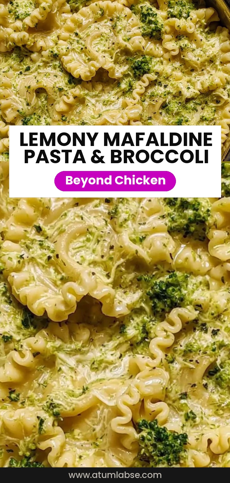 Mafaldine Pasta Limone With Broccoli
