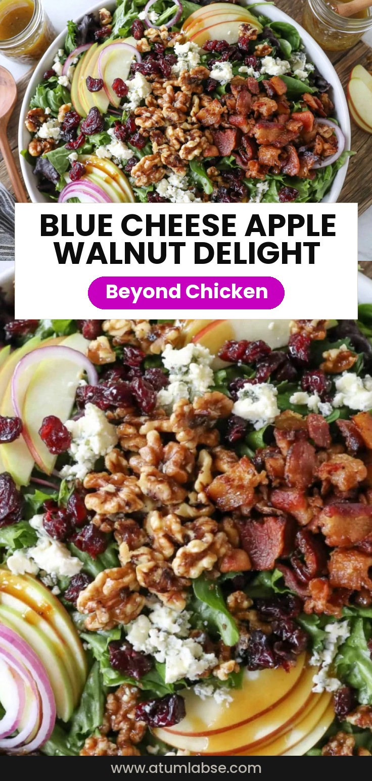 Blue Cheese Apple Walnut Salad