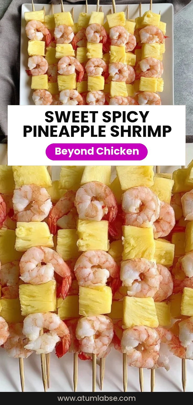 Sweet and Spicy Pineapple Shrimp Skewers