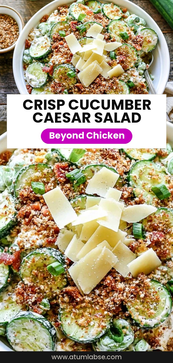 Cucumber Caesar Salad