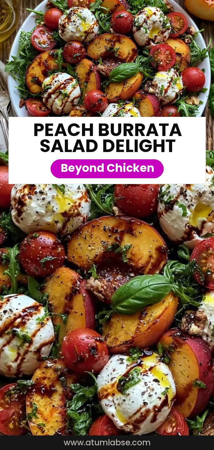 Peach Burrata Summer Salad