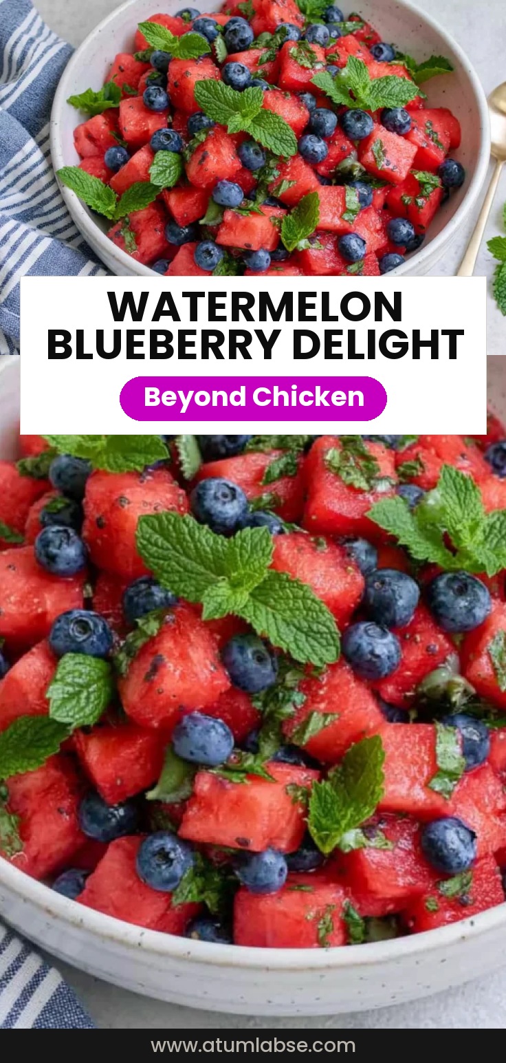 Watermelon Blueberry Salad