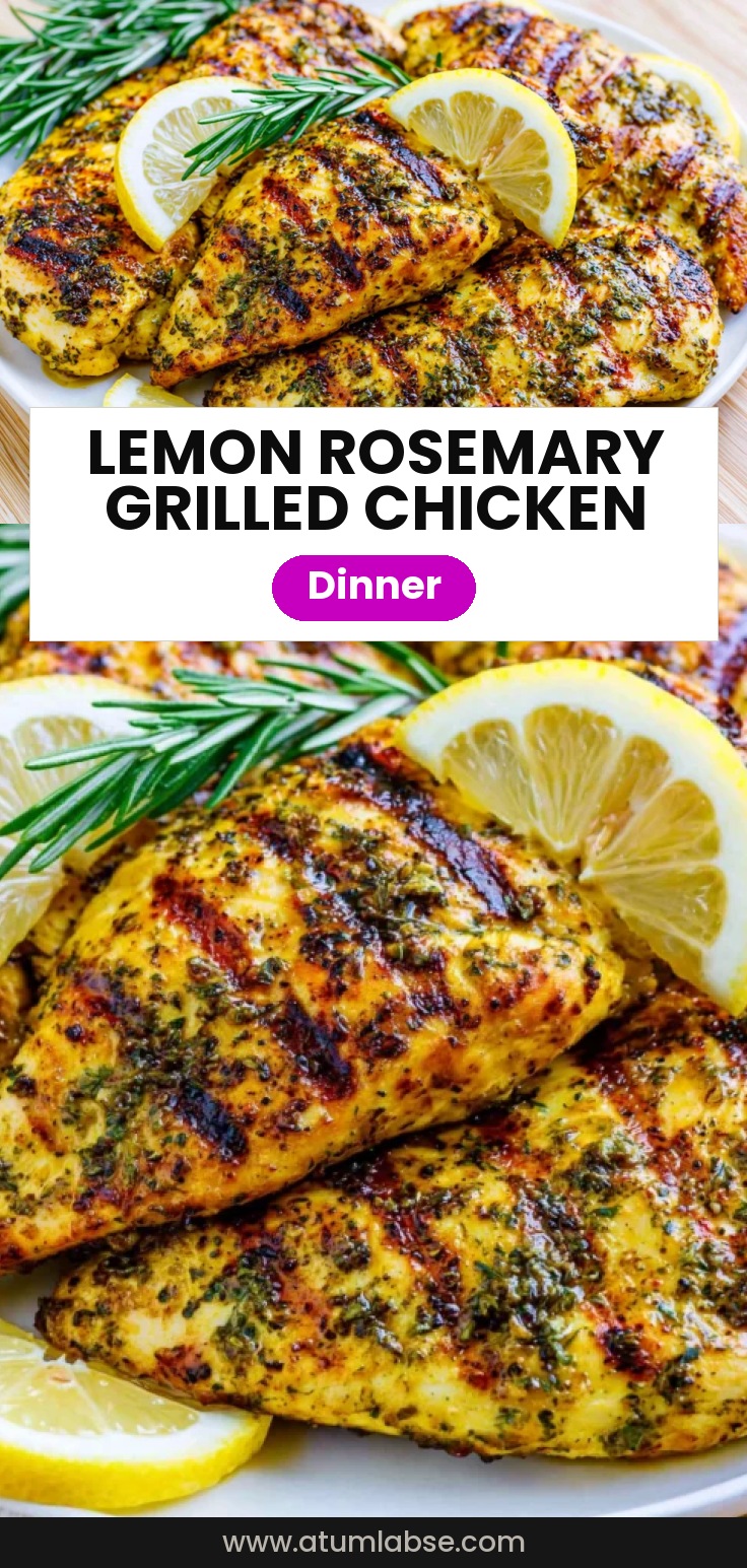 Grilled Lemon Rosemary Chicken Breast
