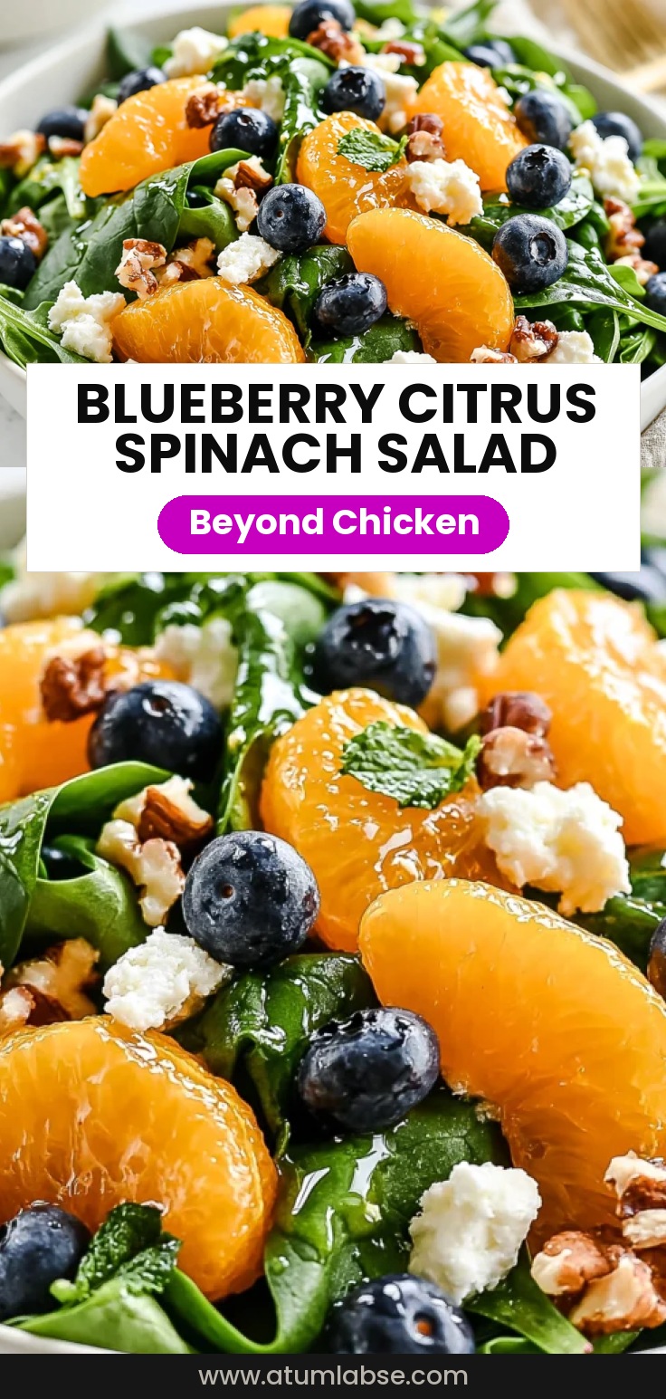 Blueberry Citrus Spinach Salad