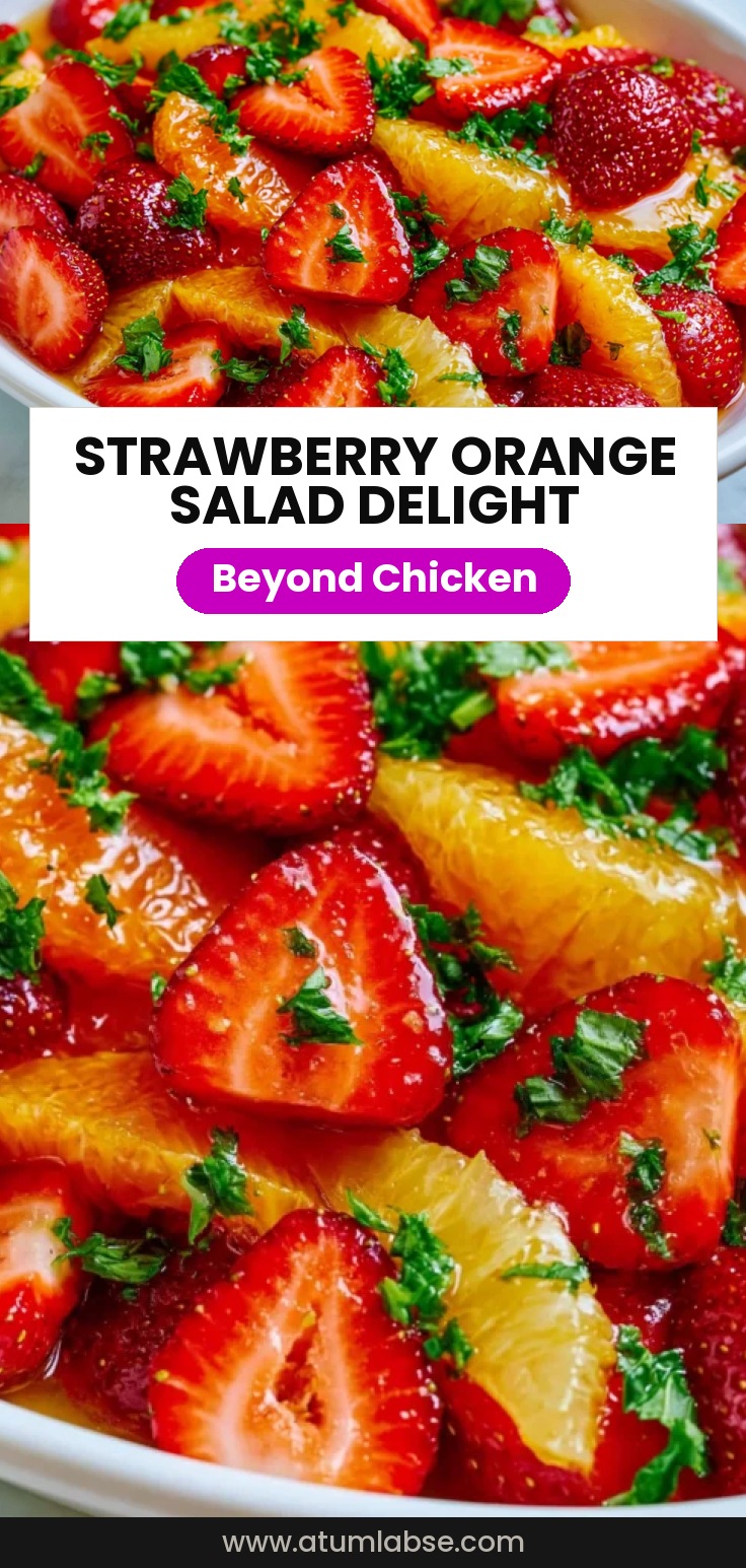 Strawberry and Orange Salad with Citrus Syrup