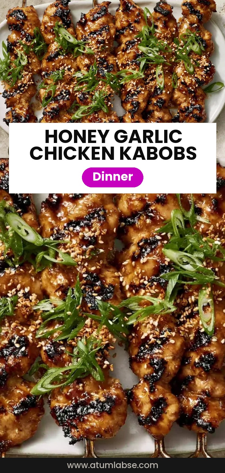 Honey Garlic Asian Chicken Kabobs