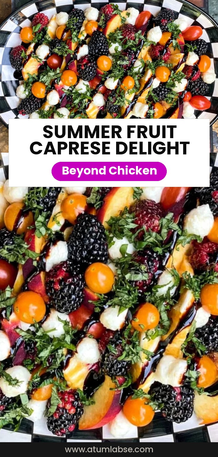 Summer Fruit Caprese Salad