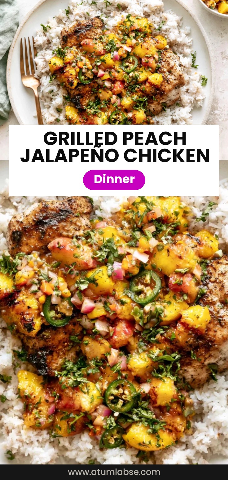 Grilled Jalapeño Peach Chicken