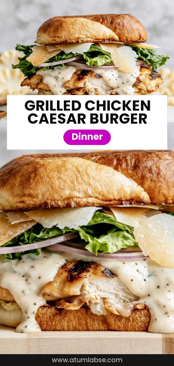 Grilled Chicken Caesar Burger