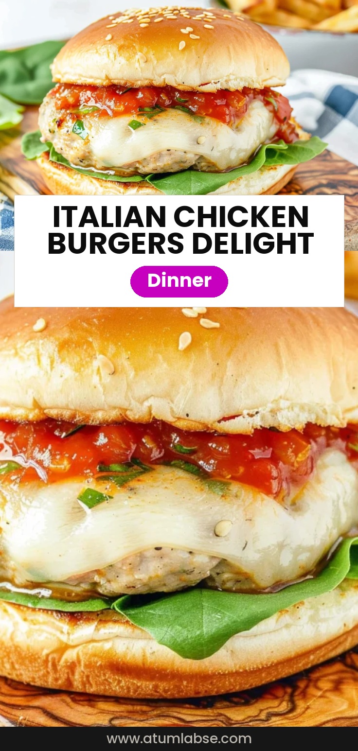 Italian Chicken Burgers