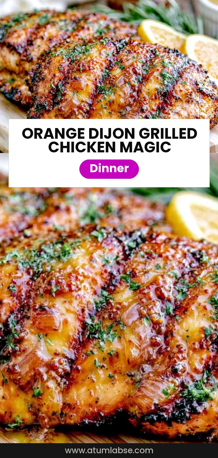 Orange Dijon Grilled Chicken