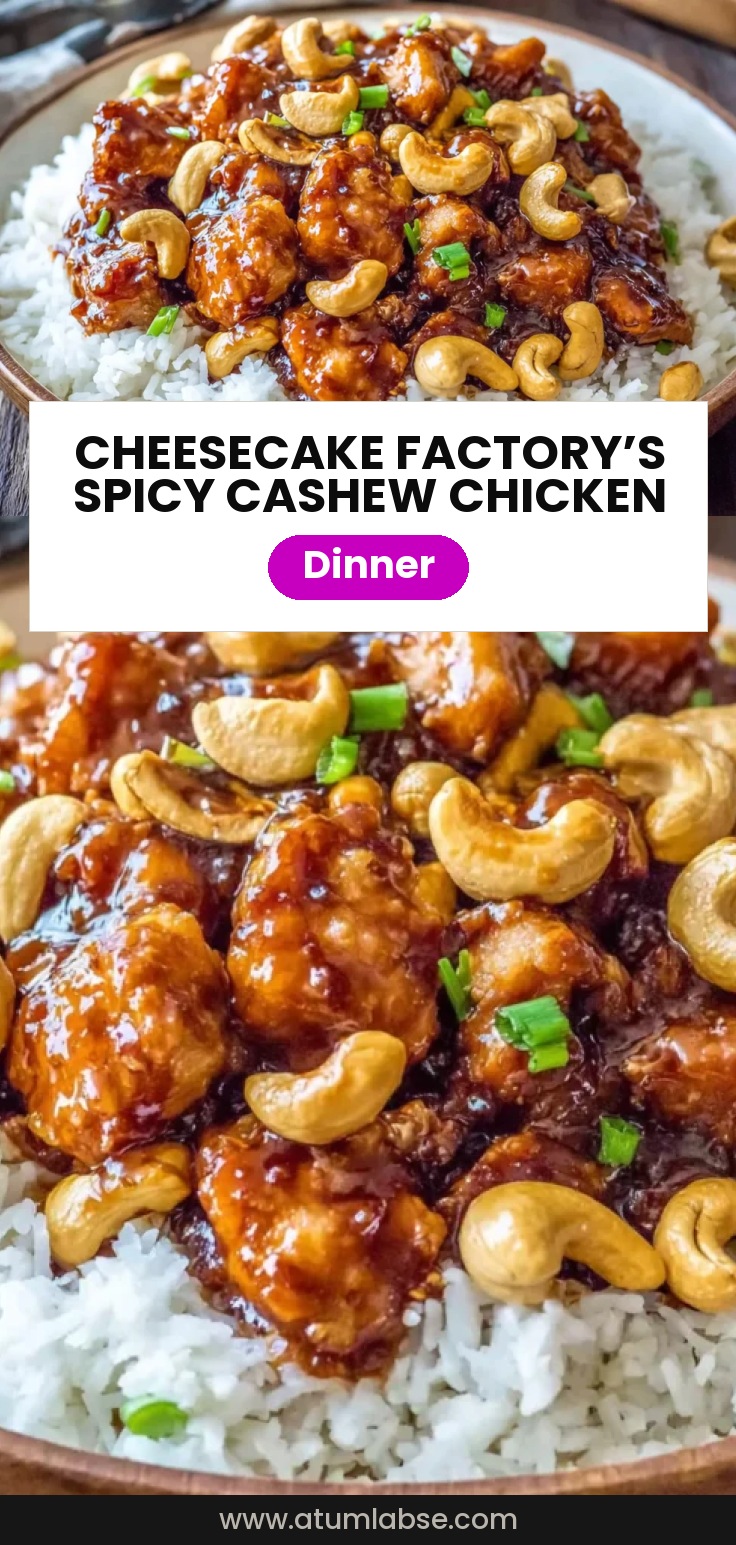 Cheesecake Factory’s Spicy Cashew Chicken